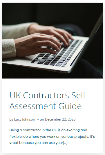 UK contractors self assessment